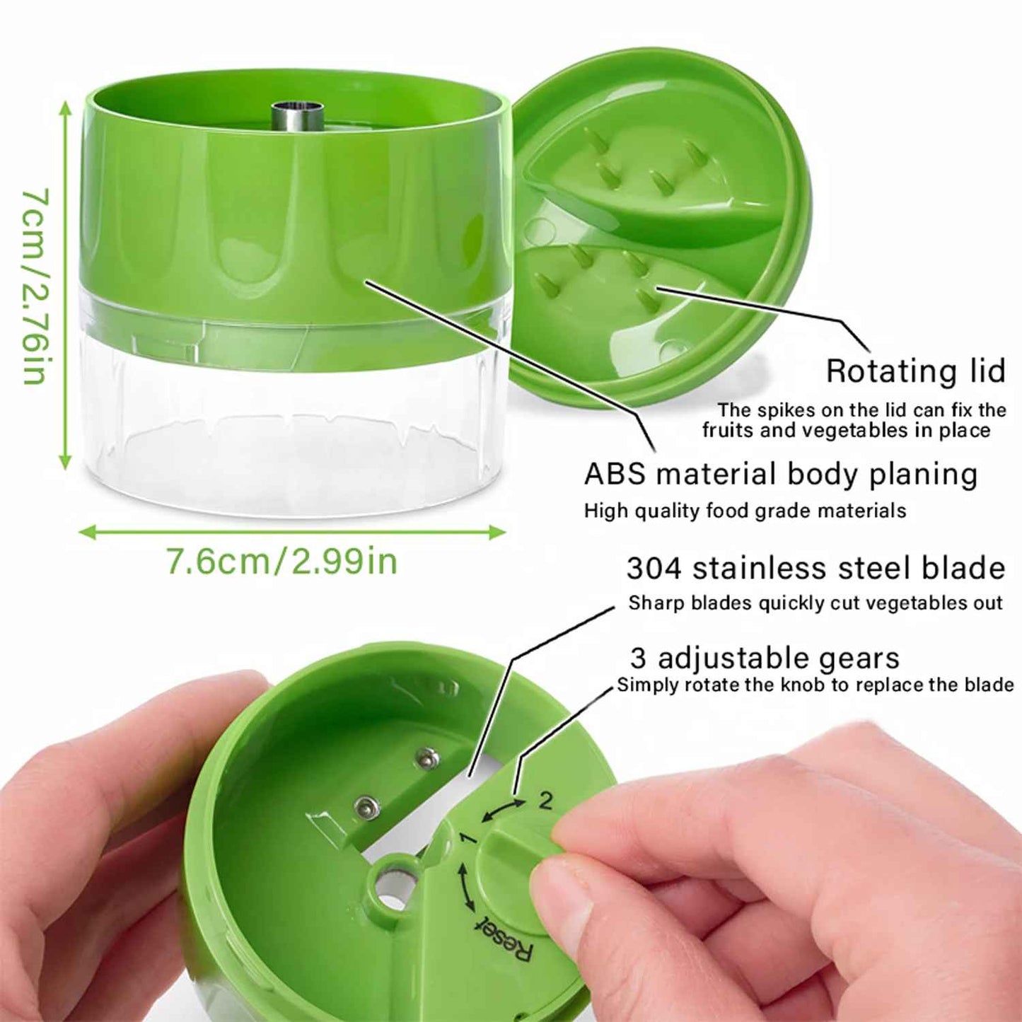 Vegetable Spiral Cutter 4 in 1