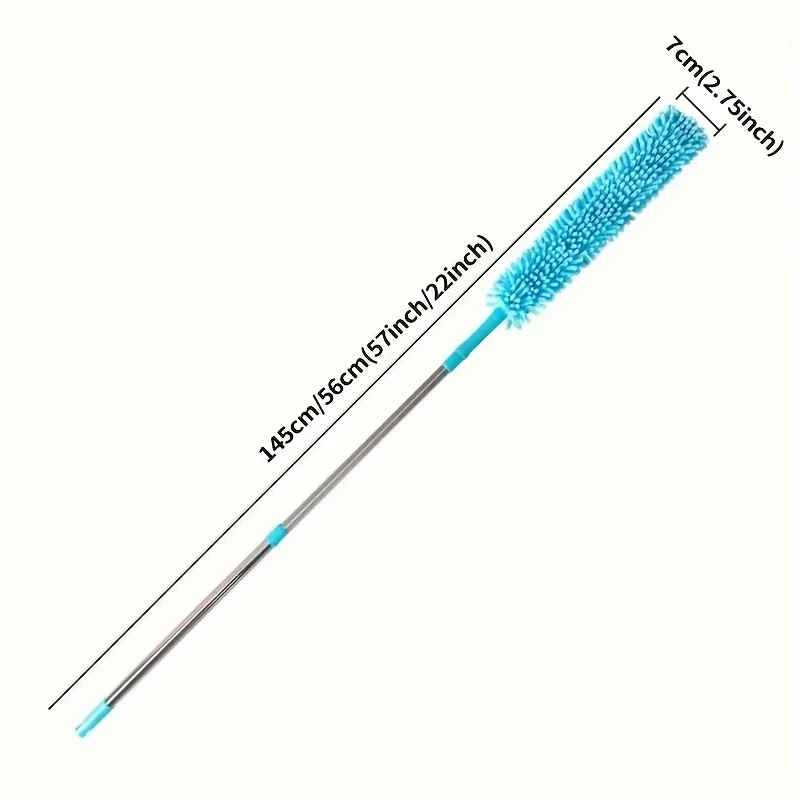 Flexible Micro Fiber Duster With Telescopic Stainless Steel Handle for Fan Cleaning